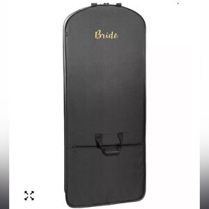 WallysBags60" Premium Tri-Fold Travel Garment Bag with PocketandBride Embroidery